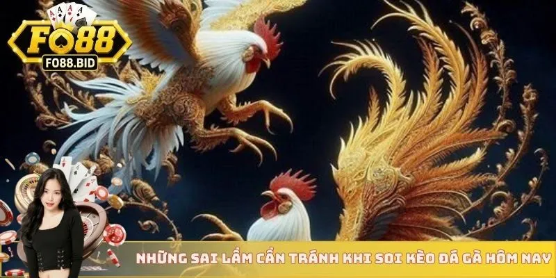 Những sai lầm cần tránh khi soi kèo đá gà hôm nay